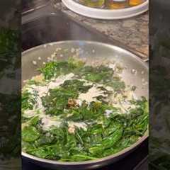 Steakhouse Style Creamed Spinach ❤️ #sidedish #creamedspinach #recipes