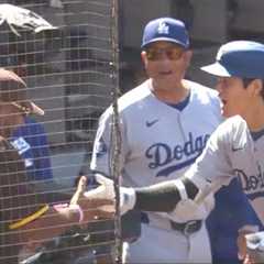 Shohei Ohtani Daps Up Padres Fan Heckler After His Home Run
