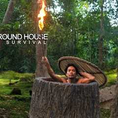 Building The Most Secret Underground House in the Deep Jungle By Ancient Skills