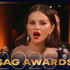 Here’s What Selena Gomez Mouthed While Accepting Her Surprising Win | SAG Awards 2025 | E! News