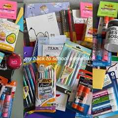my essentials for back to school! my back to school supplies haul + giveaway ✮📓✐𖦹˖⋆✎ ⋆⑅˚₊