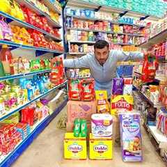 ASMR $200 monthly grocery shopping 🛒 in super store 