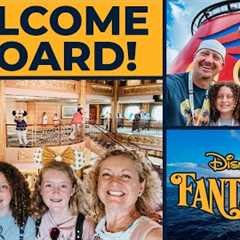 Disney Fantasy Embarkation Day | Disney Cruise Vlog Day 1 | Kids & Teen Club Tour | Animators..