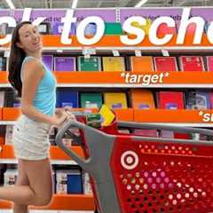 TARGET BACK TO SCHOOL SHOPPING 2025! *supplies + clothing haul*