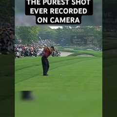 Tiger Woods hits the most pure shot ever recorded on camera