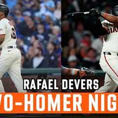 Rafael Devers Crushes Two 106 MPH Home Runs vs. Cubs | San Francisco Giants Highlights