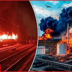 Ukrainians attacked oil refineries, railways, ammunition depots in Russia and in occupied territory