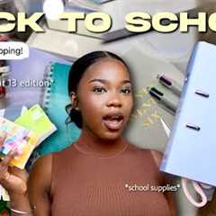 BACK TO SCHOOL SHOPPING & HAUL 2025 | YR 13 EDITION, school supplies & clothing haul 