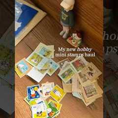 My new hobby - mini stamps haul 😭😍 #tem #stamp #stampcollection #piedays_ #unboxing #shorts