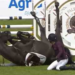Horrible horse fail- FULL VIDEO 4K #equestrian #horseriding #horsefail #showjumping #4khorsefail