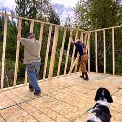 Building A Simple Affordable Off Grid Cabin: Wall Framing, Subfloor, Insulation