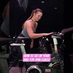 How to set up your bike for spin class! 🚲 #groupfitness #spinclass #indoorcycling