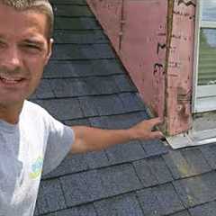 Roof wall flashing, what not to do