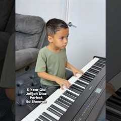 5 Year Old Piano Prodigy Plays Ed Sheeran’s Perfect 🎹 Jelijah Diaz #piano #prodigy #talentedkids