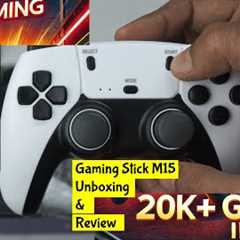 Retro M15 Gaming Stick for TV Unboxing and Review | PS5 Mini Console with 20,000+ Games