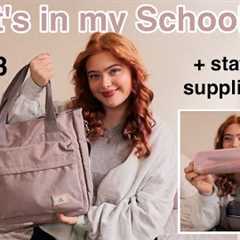 What's in my School Bag 2025 *Back to School Supplies Haul Year 13 | Ruby Rose UK