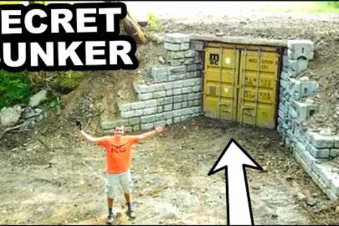 BUILDING SECRET UNDERGROUND BUNKER! Part 1