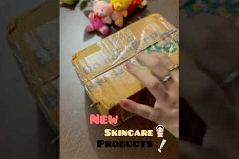 New skincare products #shorts #ytshorts #asmr #makeup #skincare #unboxing #trending #trendingshorts