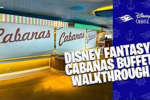 DISNEY FANTASY Lunch Buffet WALKTHROUGH! (2025)
