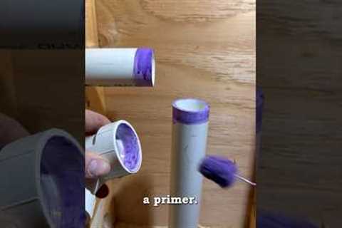 Purple Primer #plumbing #renovation #homeimprovement #plumbing101 #pvc