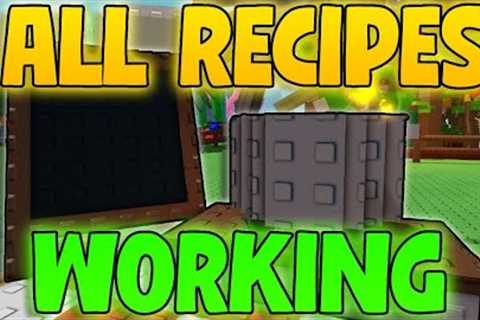 ALL WORKING Cooking Recipes In Grow A Garden COOKING UPDATE! (Grow A Garden)