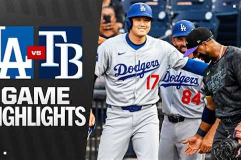 Dodgers vs. Rays Game Highlights (8/1/25) | MLB Highlights