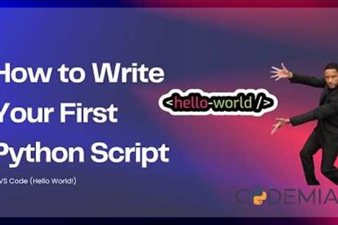 Your FIRST Python Program! (Hello World Tutorial) | Python for Beginners #3