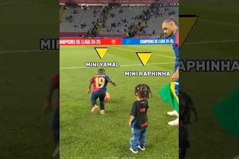 Mini Yamal And Mini Raphinha Funny Moments 😂😍
