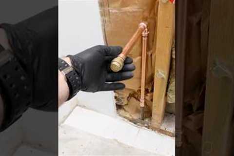 Copper Water Supply Line Tips - #shorts #plumbing #homerepairtutor
