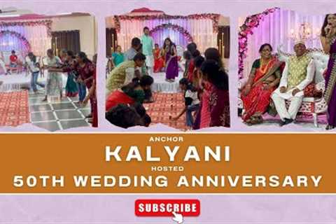 Anchor Kalyani Hosted 50th Wedding Anniversary | Home Minister Style💛✨ For Bookings: +91 91307..