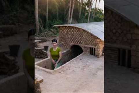 Catching and Grilling Fish at My Forest Underground Shelter #survival #underground #house