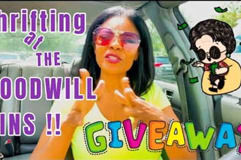 LETS GO THRIFTING at The GOODWILL BINS‼️ MASSIVE THRIFT HAUL‼️💰It's GIVEAWAY TIME AGAIN😛