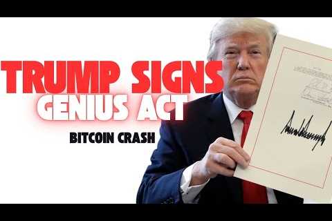 LIVE: President Trump Signing Ceremony Genius Act (Crypto Pumps)