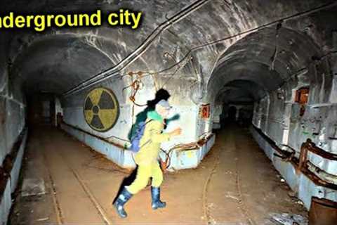 ✅Found HITLER'S BUNKER☠️An entire underground city with GUNS,METRO and ARMOR-DOMES in a dense forest