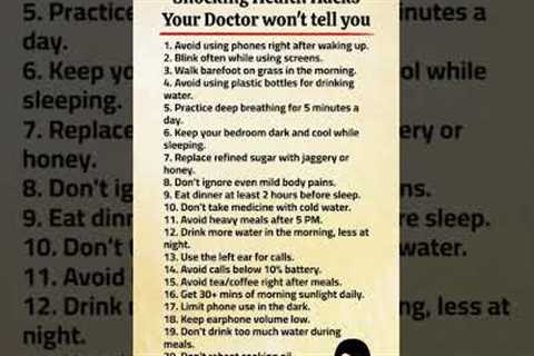 20 Health Hacks Your Doctor Will Never Tell You 😳 | 20 Life-Changing Health Hacks You’ve NEVER..