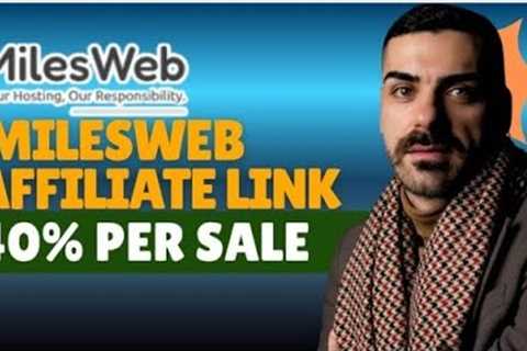 How I Made Passive Income with MilesWeb Affiliate Program