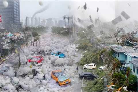 Chaos in Oregon, USA Now! Giant Hails &amp; Brutal Storm Severely Damaged Homes &amp; Cars in Bend! 