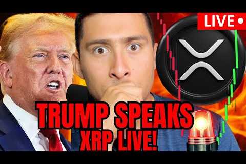 XRP TRUMP BIG ANNOUNCEMENT LIVE!🔴100 Billion Dollars