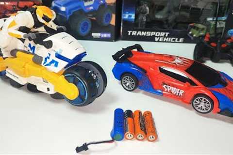 RC Cute pink car,RC Transport vehicle,Spider car Rc ,Gear motorcycle Unboxing &amp; Review 