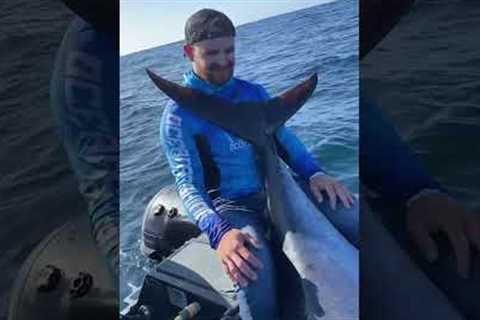 Fishing 600+ Lbs bluefin tuna on spinning reel in Atlantic!
