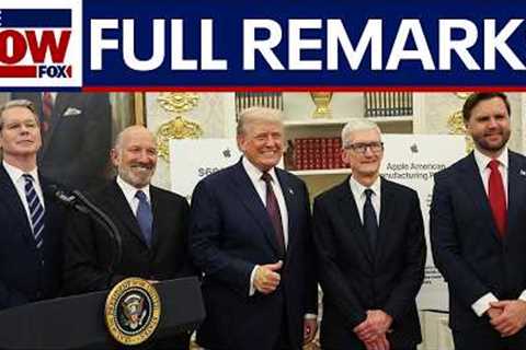 FULL: President Trump, Apple CEO Tim Cook manufacturing announcement