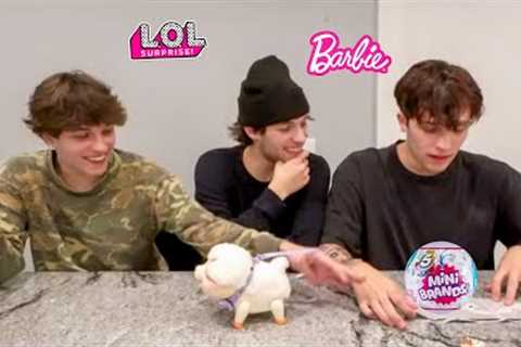 20 year olds playing with kids toys.