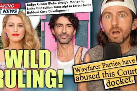 Breaking News! Judge GRANTS Blake Lively Motion To REMOVE Deposition -CALLS OUT Baldoni Legal Team