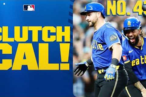 CLUTCH CAL! 🤩 Big Dumper's MLB-leading 43rd home run gives the Mariners the lead late! 🔱