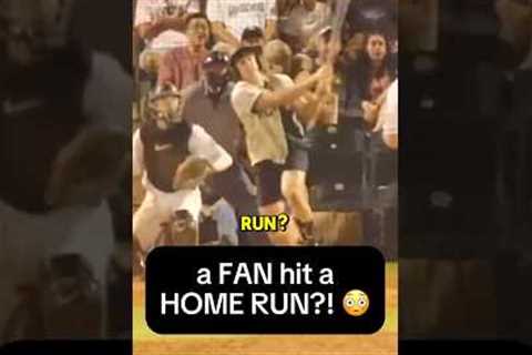they let a RANDOM fan bat… then he hit a HOME RUN 😳