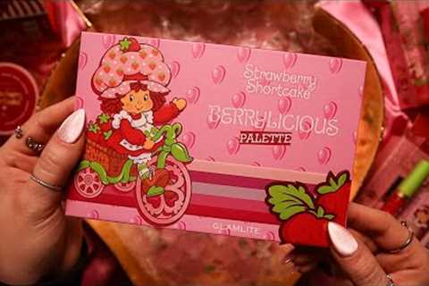 ASMR Strawberry Shortcake x Glamlite Collection Unboxing 🍓🍰