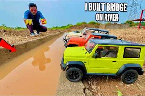 I Build Unique Flyover Bridge on River RC Car Track - Chatpat toy TV