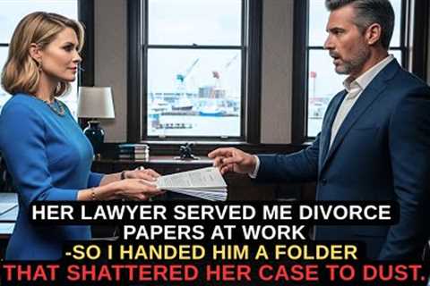 Her Lawyer Served Me Divorce Papers At Work-So I Handed Him A Folder That Shattered Her Case To Dust