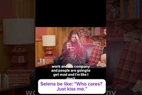 Selena be like: “Who cares? Just kiss me.😁👏 #love #bennyblanco #selenagomez