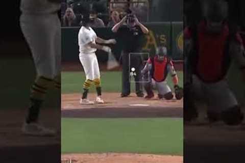 This is the perfect bat flip to me….smooth, strong and on a walk off bomb #MLB #Athletics #homerun